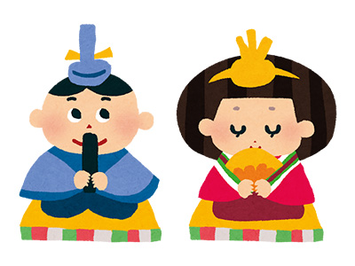 おひなさま飾りのイメージ