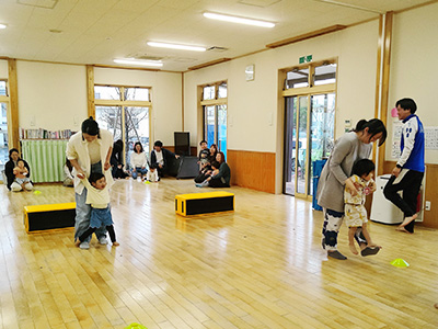 運動あそびの様子